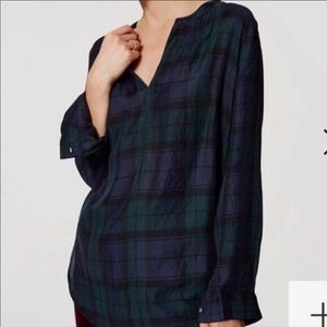 Loft plaid long sleeve
